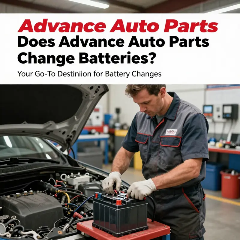 A mechanic expertly installing a battery at Advance Auto Parts, emphasizing the service’s professional quality.