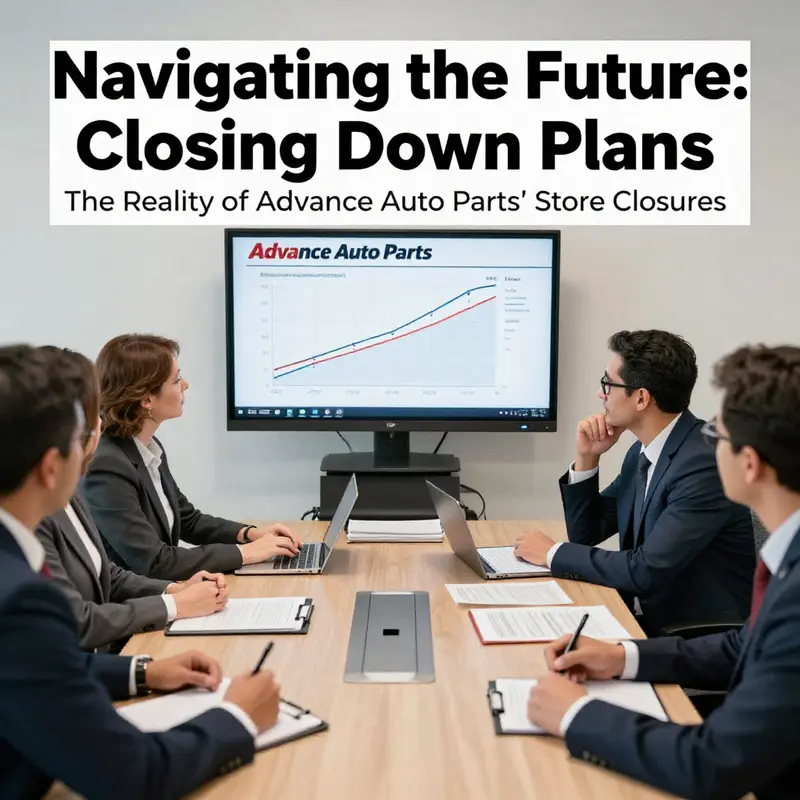 Visualizing the strategic planning behind Advance Auto Parts store closures.