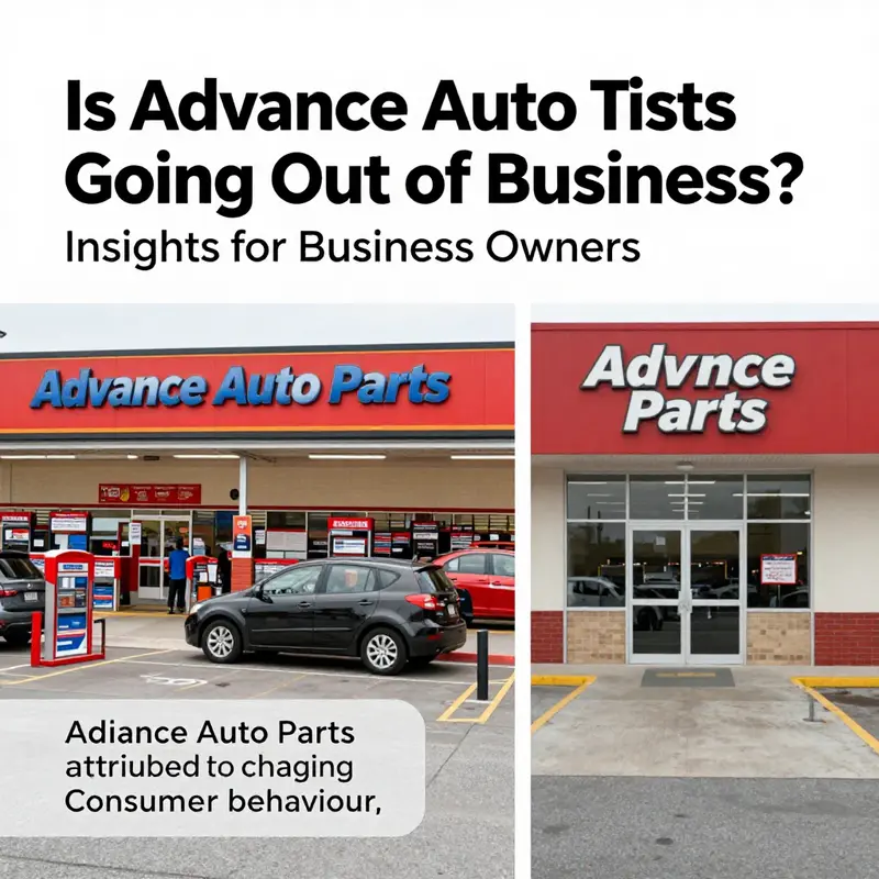 Changes in consumer behavior leading to store closures at Advance Auto Parts.