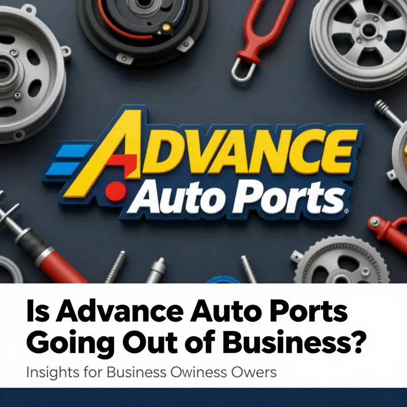 A creatively designed image featuring the Advance Auto Parts logo alongside various automotive components.