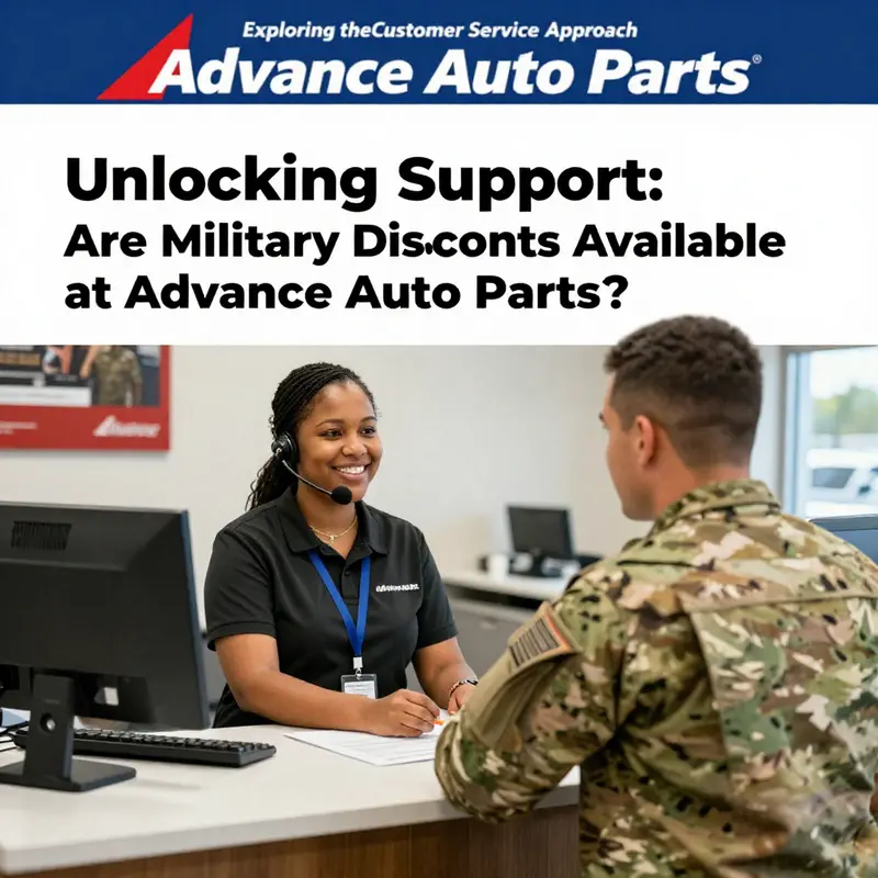 A veteran pondering the potential availability of military discounts at Advance Auto Parts.