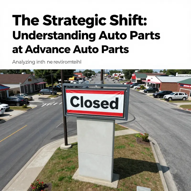A closed Advance Auto Parts sign emphasizing the closures affecting the automotive retail sector.