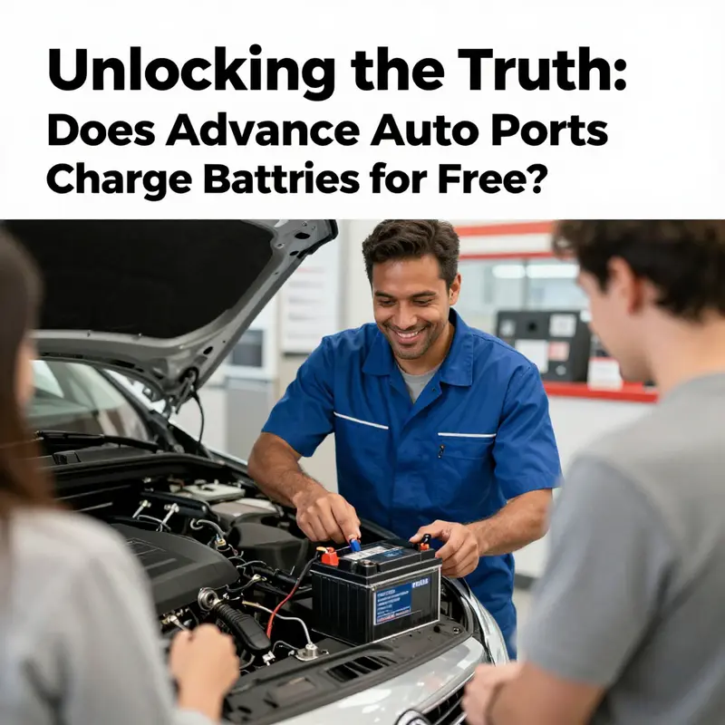 A technician conducting free battery testing, highlighting the customer service focus at Advance Auto Parts.
