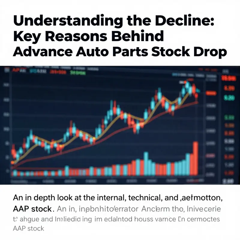 A visually engaging image showing stock market trends, focusing on Advance Auto Parts and various influencing economic indicators.