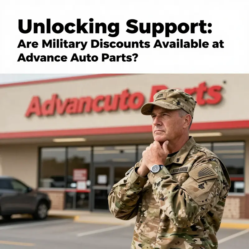 A veteran pondering the potential availability of military discounts at Advance Auto Parts.