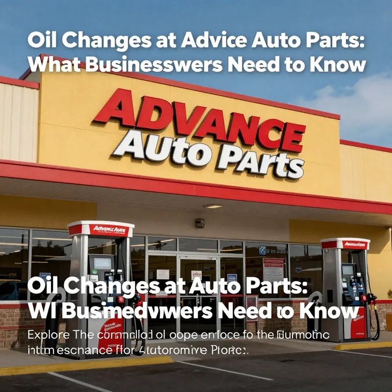 Welcoming exterior of Advance Auto Parts where customers can inquire about oil change services.