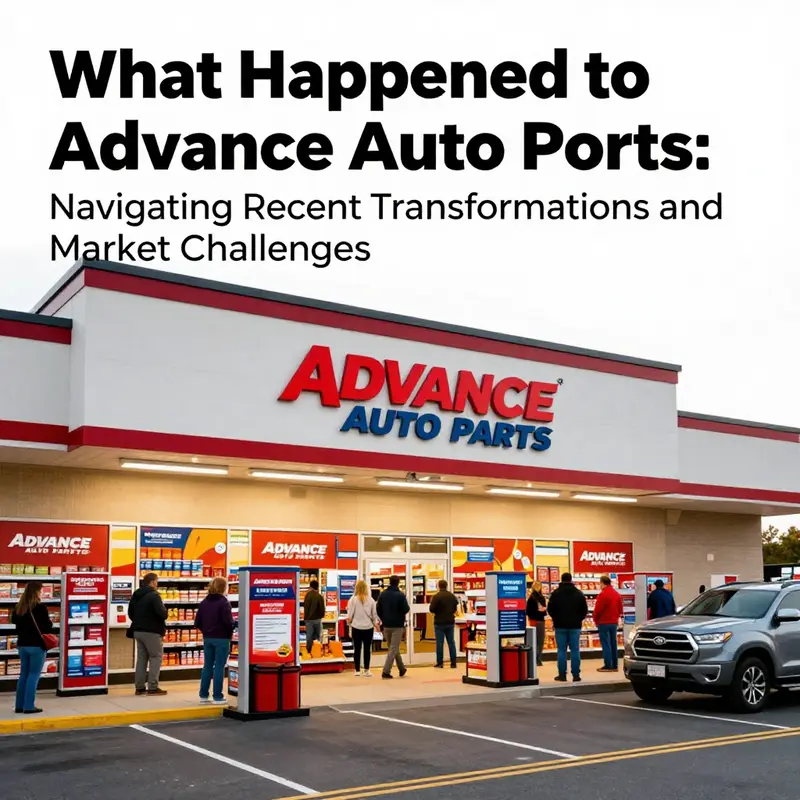 A bright, busy Advance Auto Parts store filled with customers and promotional displays highlighting automotive parts.
