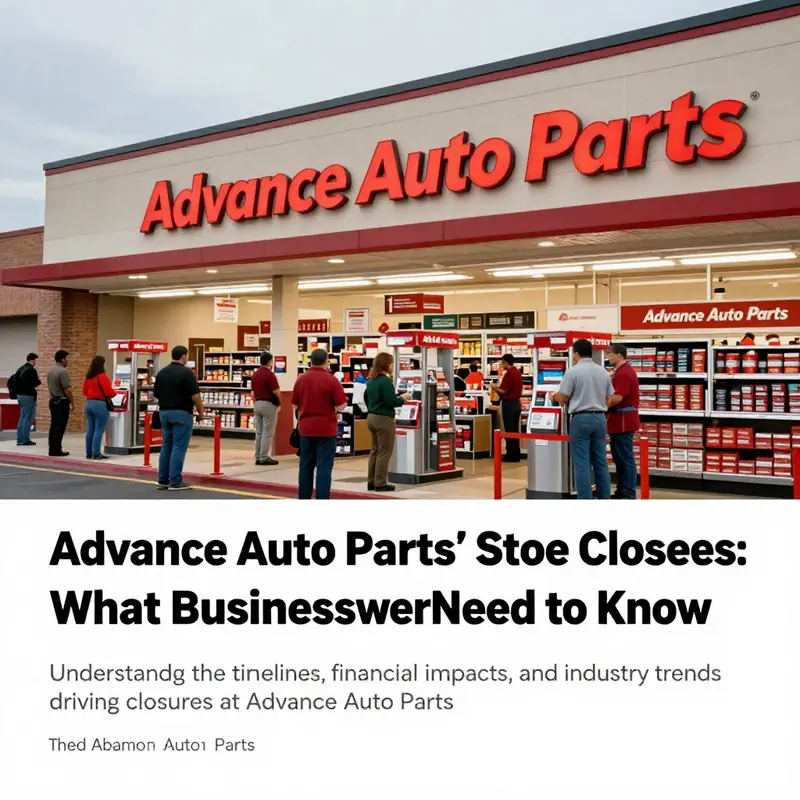 A photo of an Advance Auto Parts store filled with customers and staff, showcasing the company's operations prior to the planned store closures.