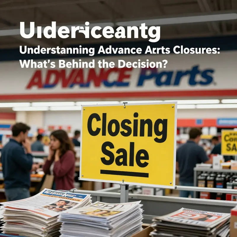 Advance Auto Parts store featuring a closing sale, indicative of the company’s strategic decisions.