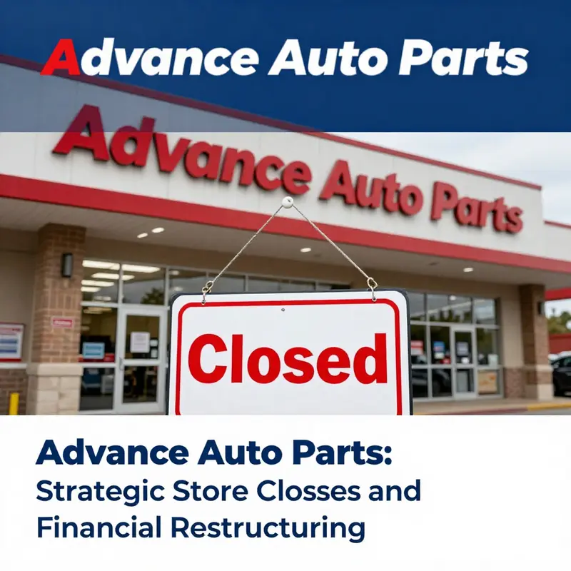 An Advance Auto Parts store now closed as part of the company’s restructuring efforts.
