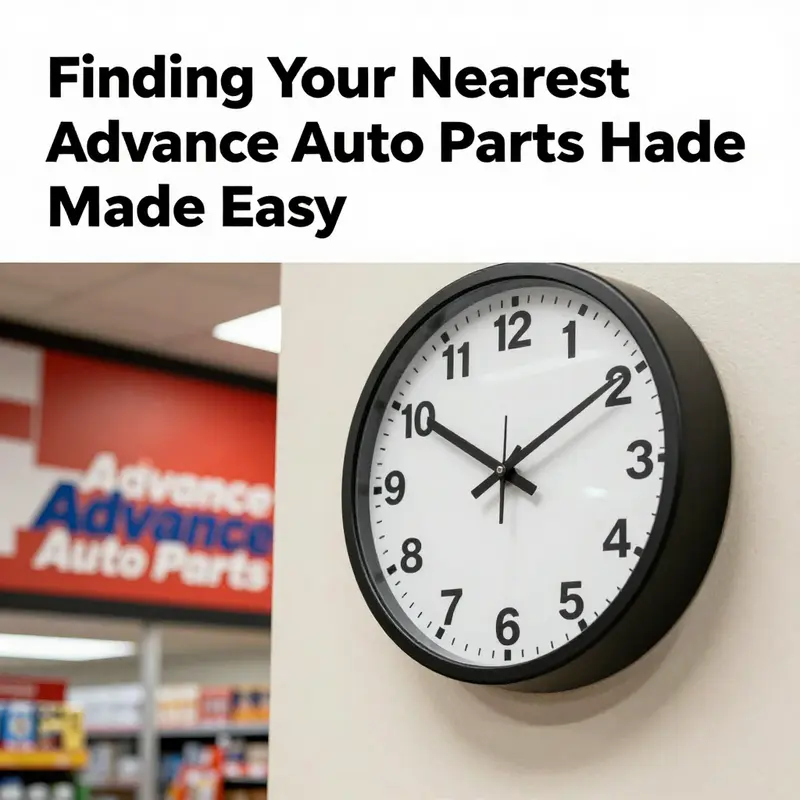 The Advance Auto Parts app providing a user-friendly interface for locating nearby stores.