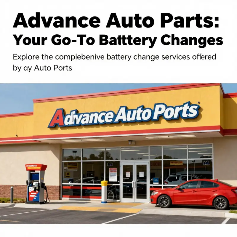 Exterior view of the Advance Auto Parts store showcasing its services.