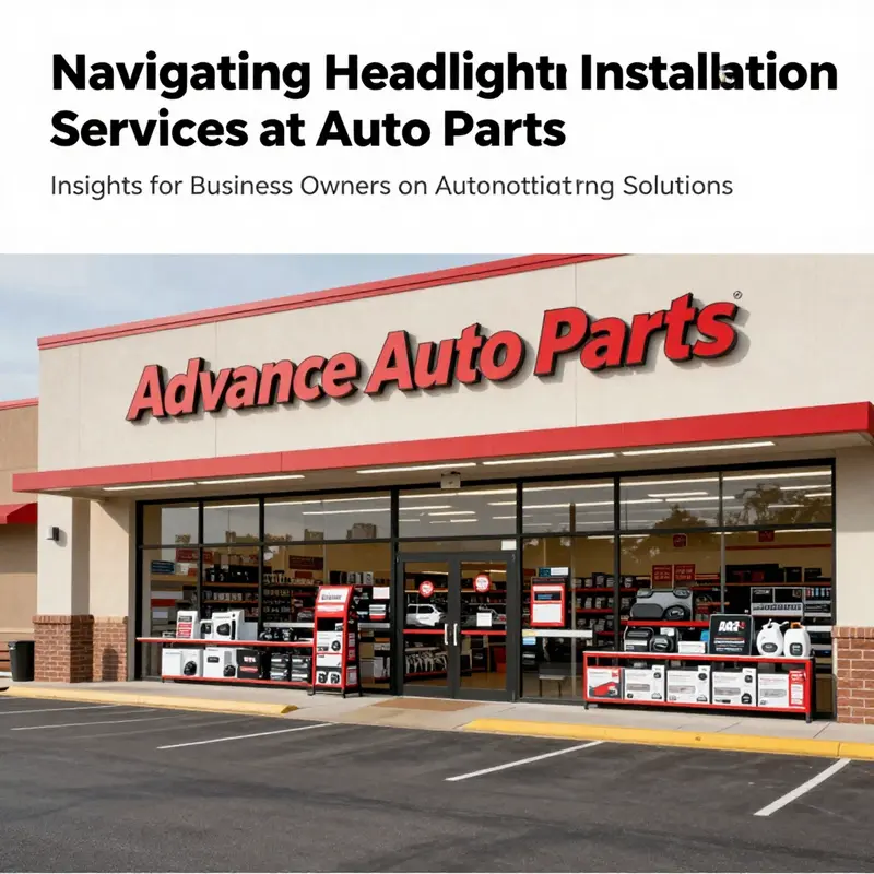 The front view of an Advance Auto Parts store displaying signage and a well-maintained storefront, targeting customers interested in automotive parts.