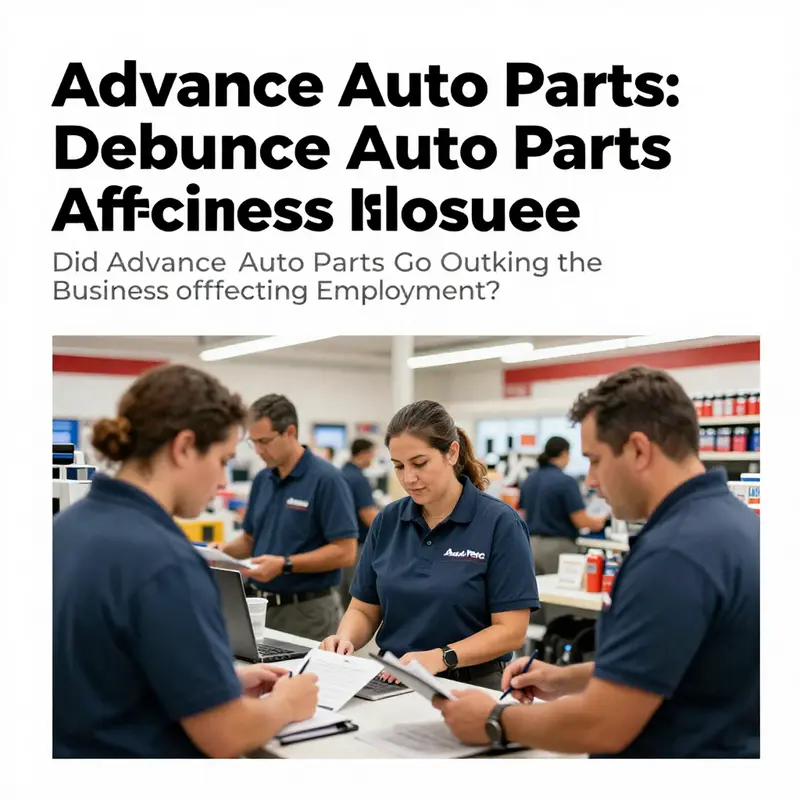 An active Advance Auto Parts store showcasing its ongoing operations.