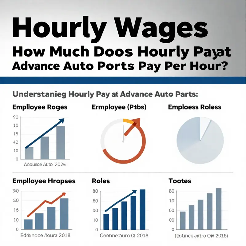 A visual breakdown of hourly wages at Advance Auto Parts across different job roles.