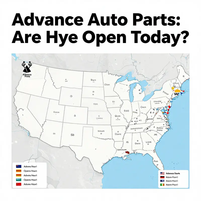 Advance Auto Parts store front displaying operational hours.