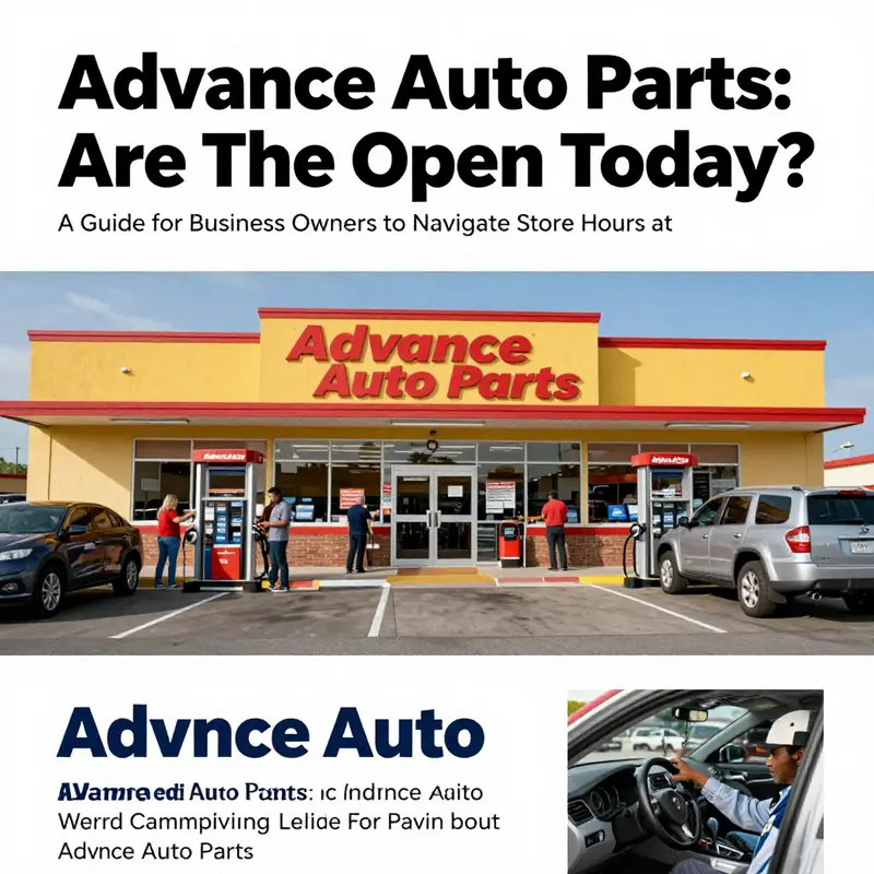 An overview image depicting an Advance Auto Parts store, showcasing customers purchasing parts.