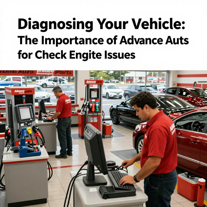 An overview of an Advance Auto Parts store highlighting their diagnostic services.