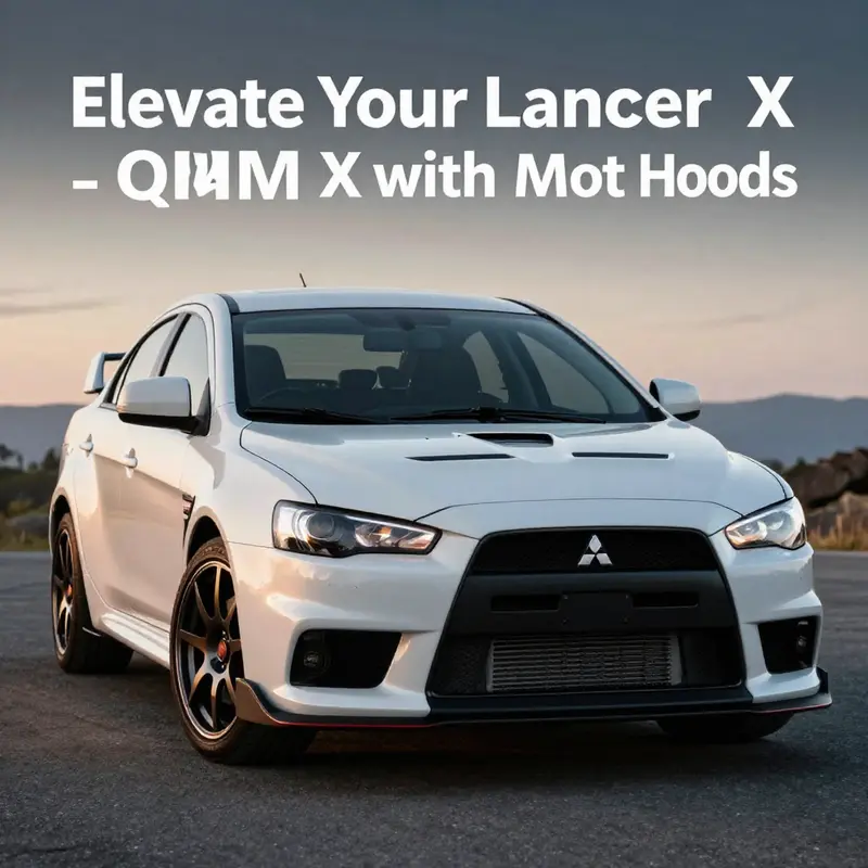 The quality craftsmanship and material integrity of an OEM hood designed specifically for the Lancer Evo X.