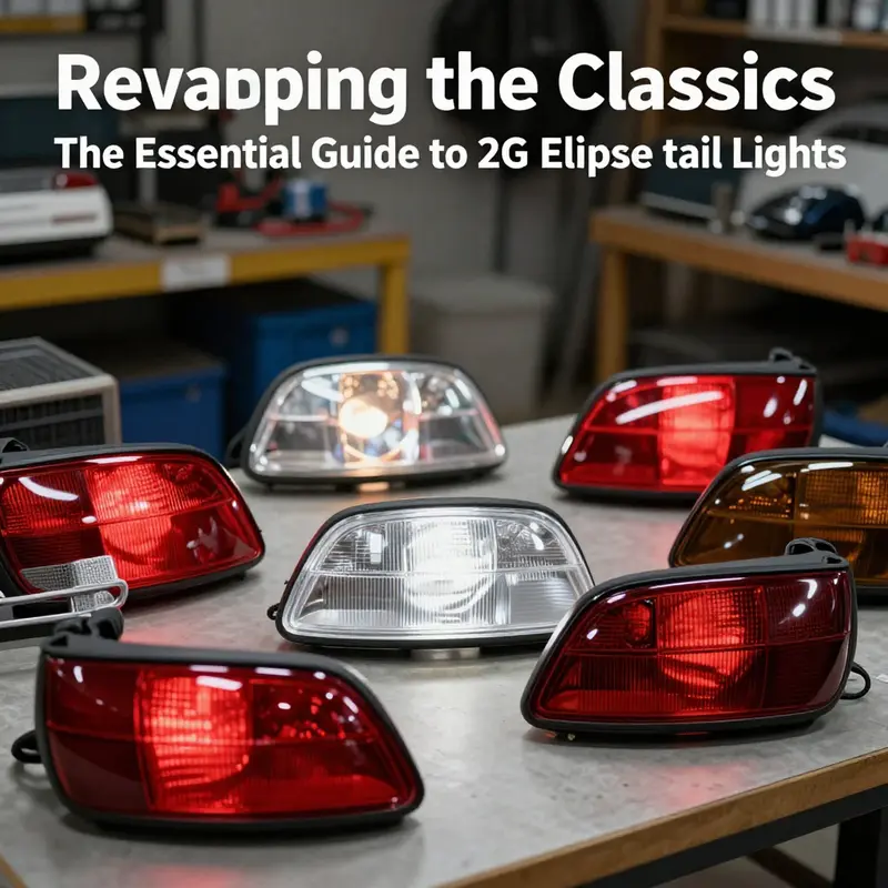 Modern LED tail lights on a 2G Mitsubishi Eclipse, enhancing safety and style.