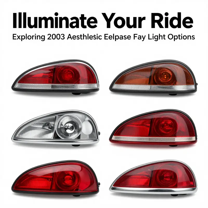 Various compatible tail light offerings for the 2003 Mitsubishi Eclipse.