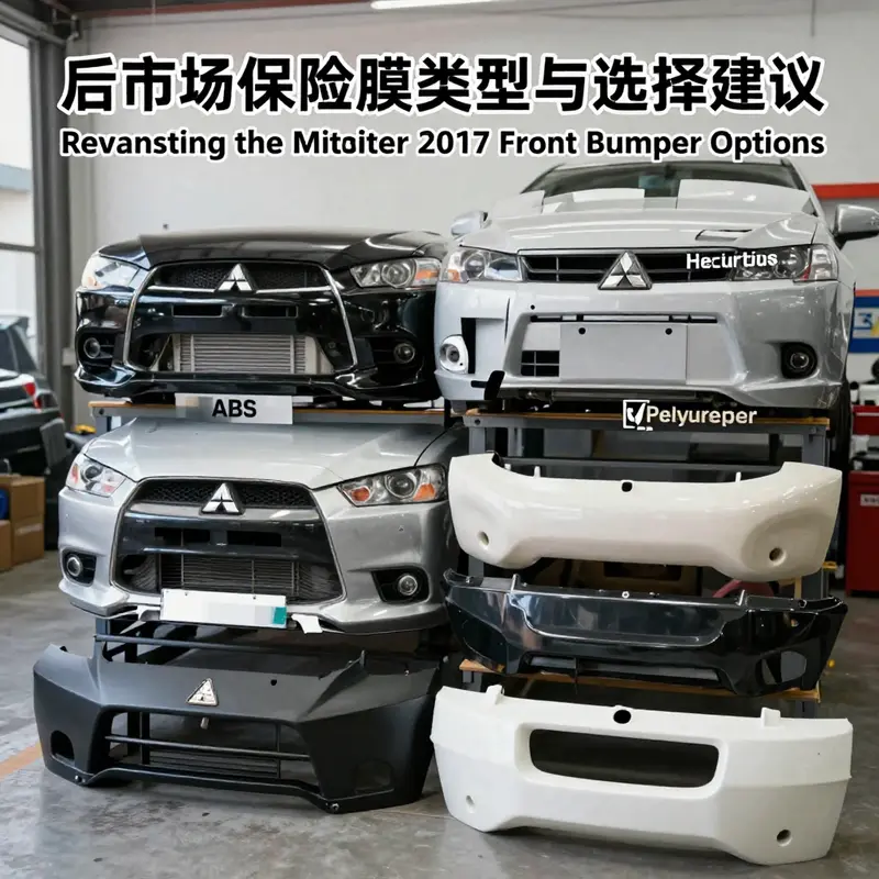 Close-up of the sleek OEM front bumper of the Mitsubishi Lancer EX.