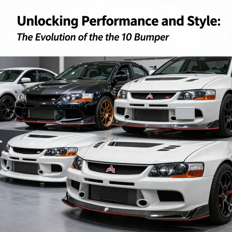 The Evo 10 bumper designed for optimal airflow and enhanced performance.