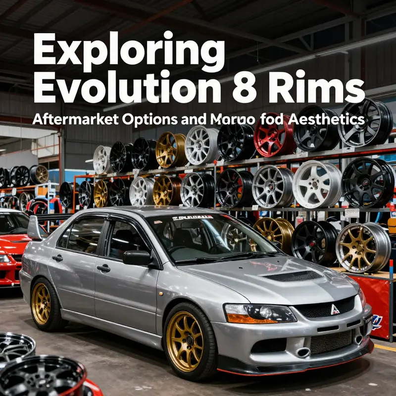 The lightweight and performance-oriented standard Enkei wheels on an EVO 8.