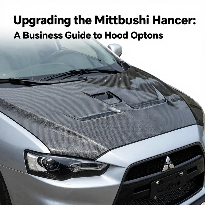 OEM replacement hood for Mitsubishi Lancer emphasizing quality and fitment.