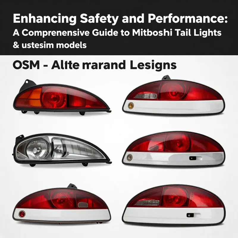 Mitsubishi Eclipse tail lights in use, demonstrating their safety functions during night driving.