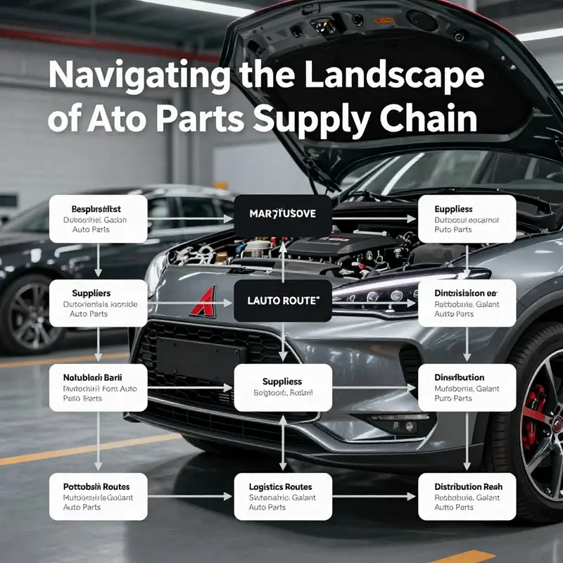 Insight into the interconnected supply chain for Mitsubishi Galant auto parts, showcasing key suppliers and logistics.