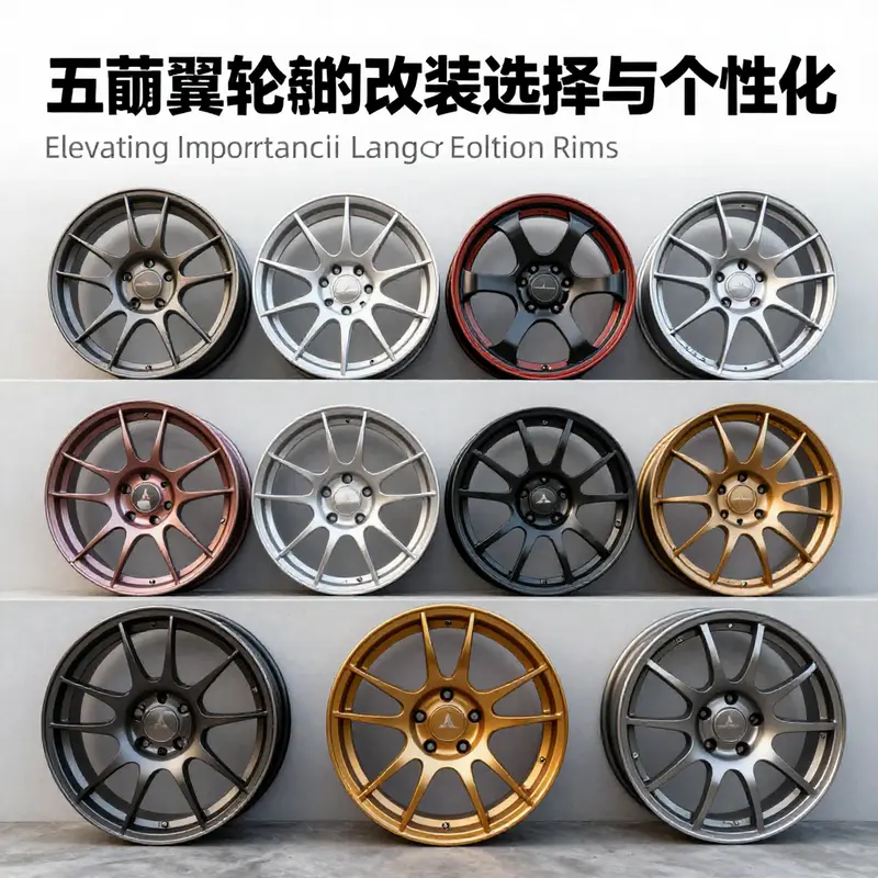 The original OZ alloy rims designed for the Mitsubishi Lancer Evolution II, reflecting both style and performance.