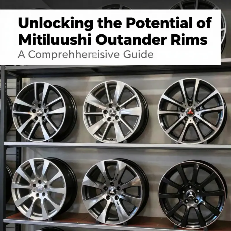 Specifications of OEM Mitsubishi Outlander rims including size, design, and manufacturing details.