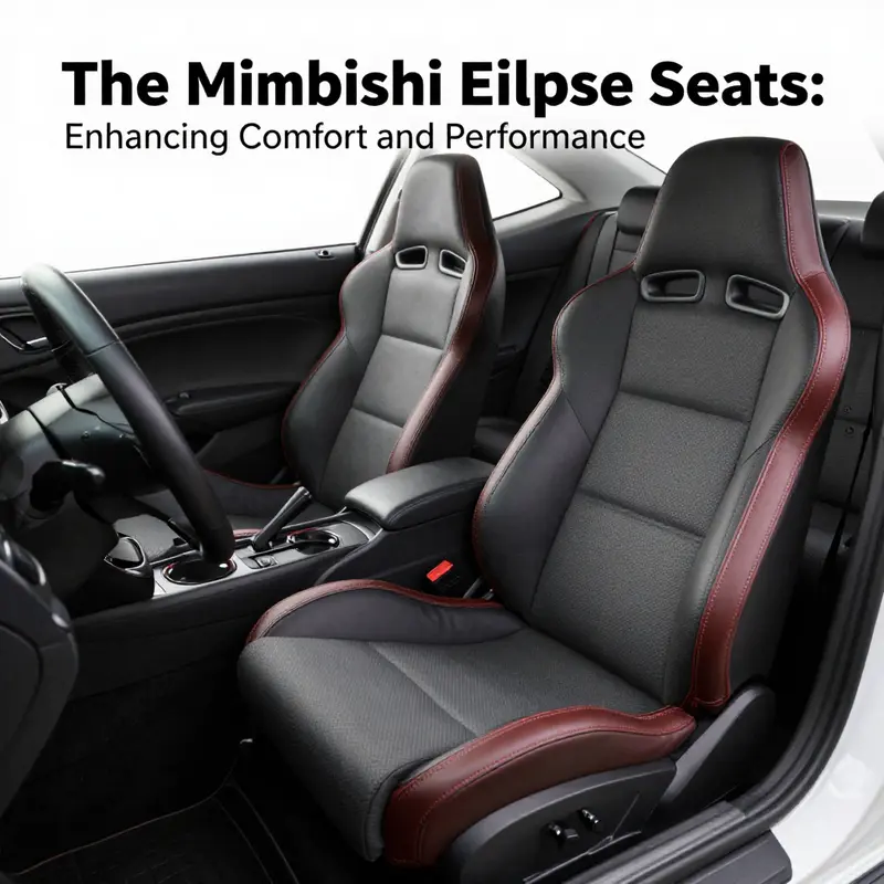 The high-quality design and materials of OEM seats specific to Mitsubishi Eclipse.