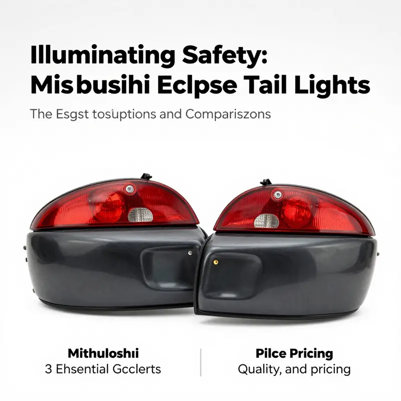 Genuine Mitsubishi Eclipse tail lights highlighting advanced safety features and modern aesthetics.