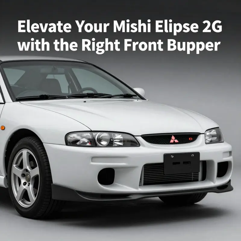 Custom aftermarket front bumpers enhance the sporty look of the Mitsubishi Eclipse 2G.
