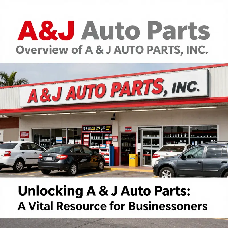 An overview of A & J AUTO PARTS, INC., highlighting its location and operations.