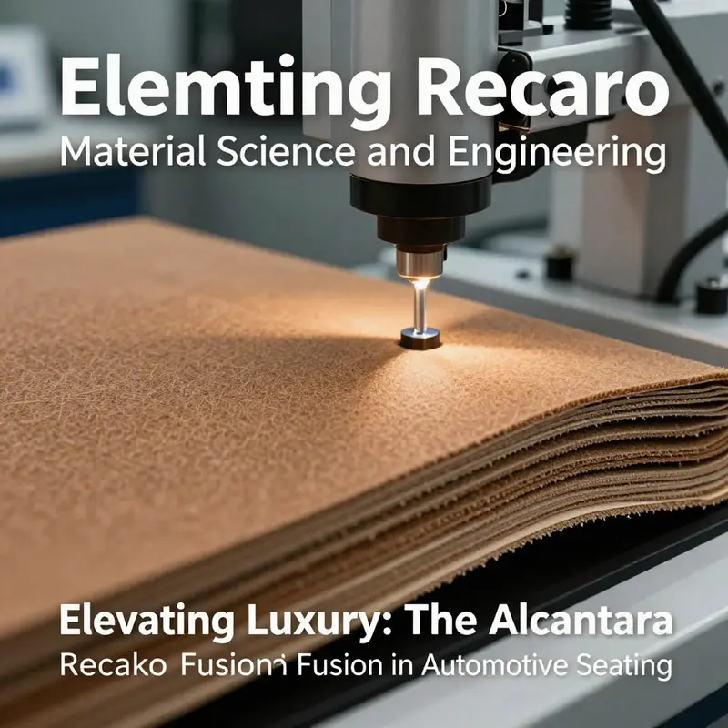 Close-up view of Alcantara undergoing material testing, highlighting its unique texture and superior quality.