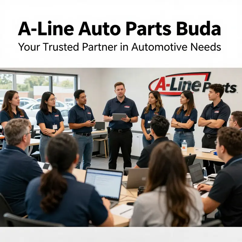 A-Line Auto Parts in Buda, Texas, conveniently located for easy access.