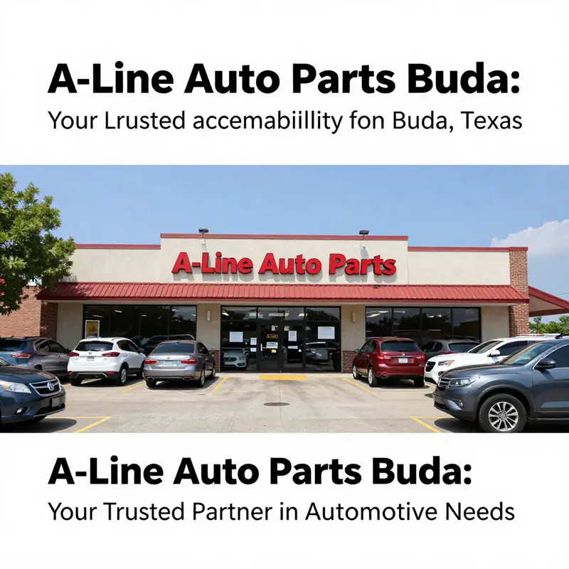 A-Line Auto Parts in Buda, Texas, conveniently located for easy access.