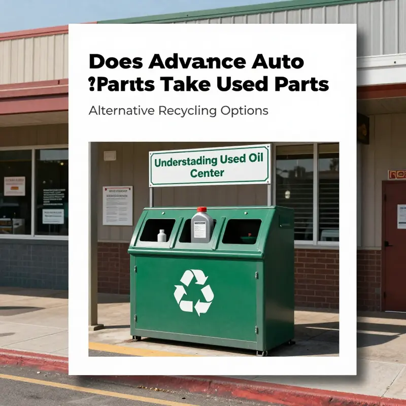 Exterior of an Advance Auto Parts store, highlighting the absence of used oil recycling services.