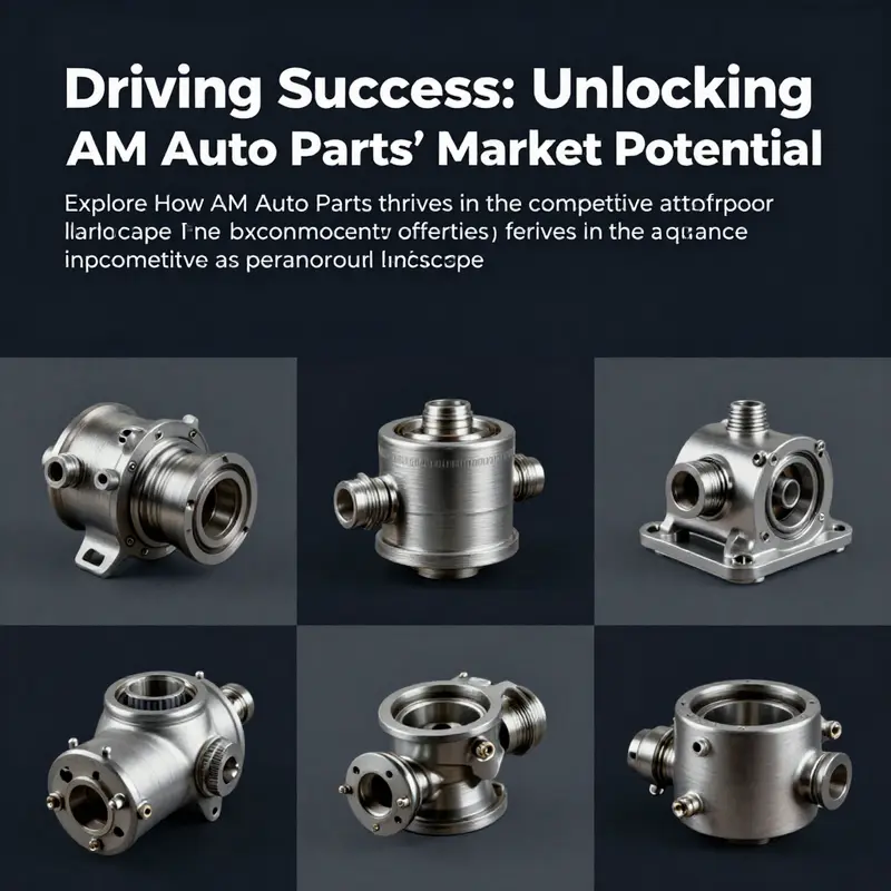 Collage of automotive parts representing the extensive offerings of AM Auto Parts.