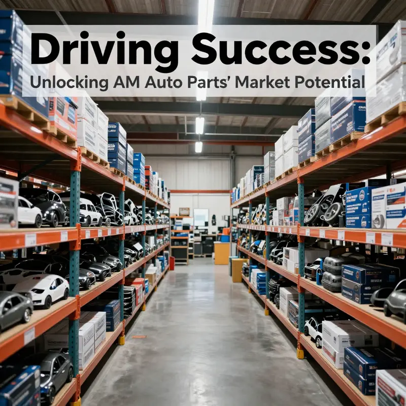 AM Auto Parts headquarters showcases a strong corporate identity in the automotive market.