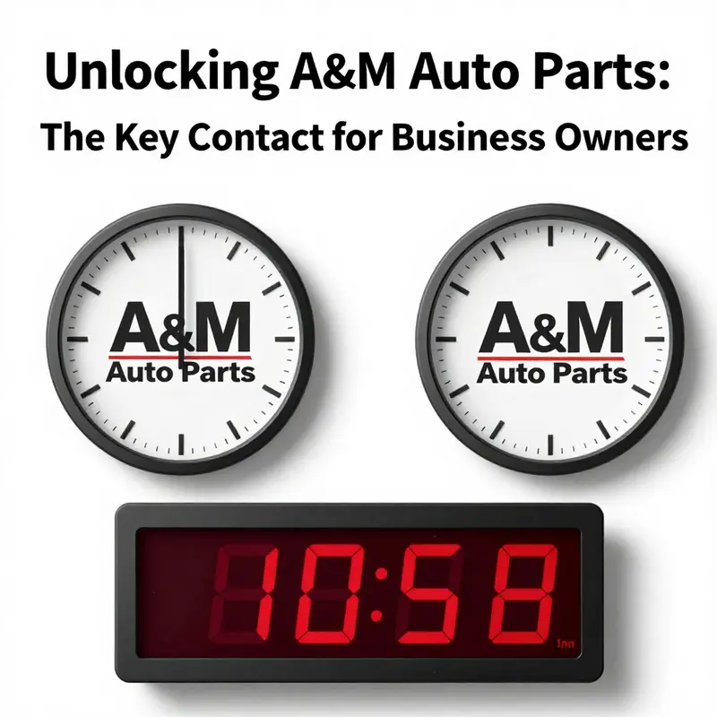 The exterior of A&M Auto Parts, illustrating the importance of having clear contact information for business inquiries.