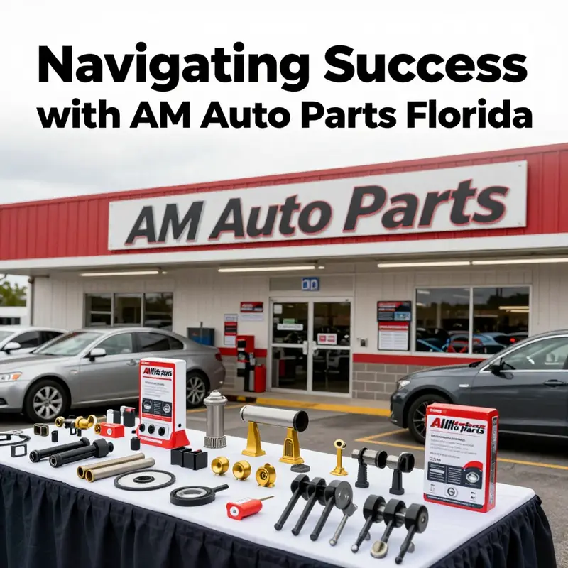 Cover image of AM Auto Parts showing a variety of auto parts available for customers at the store.