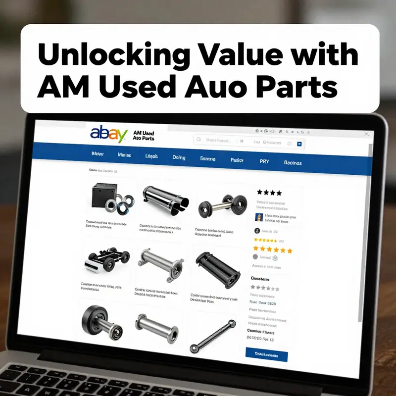 The interior of AM Used Auto Parts showcasing their extensive inventory.