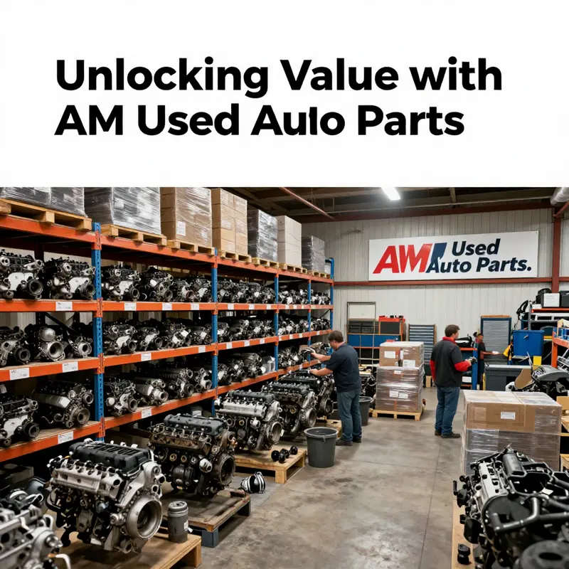 The interior of AM Used Auto Parts showcasing their extensive inventory.