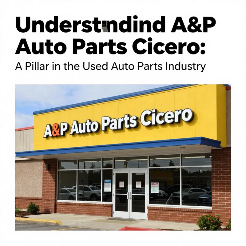 An exterior view of A&P Auto Parts Cicero, featuring the storefront and prominent signage.