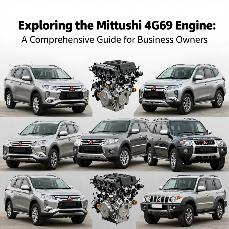 Detailed view highlighting the key specifications of the Mitsubishi 4G69 engine.