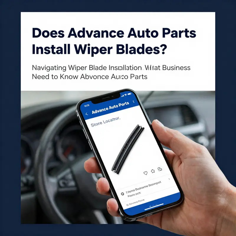 The welcoming exterior of an Advance Auto Parts store where customers can inquire about wiper blade installations.